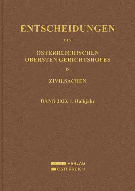 Entscheidungen des Obersten Gerichtshofes in Zivilsachen