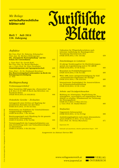 Heft 7, Juli 2014, Band 136