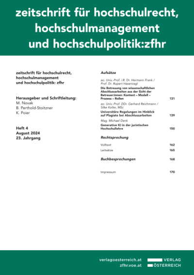 Universitäre Regelungen im Hinblick auf Plagiate bei AbschlussarbeitenUniversity Regulations with Regard to Plagiarism in Thesis