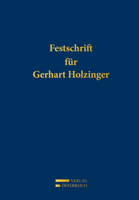 Festschrift für Gerhart Holzinger