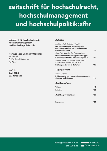 zeitschrift für hochschulrecht, hochschulmanagement und hochschulpolitik