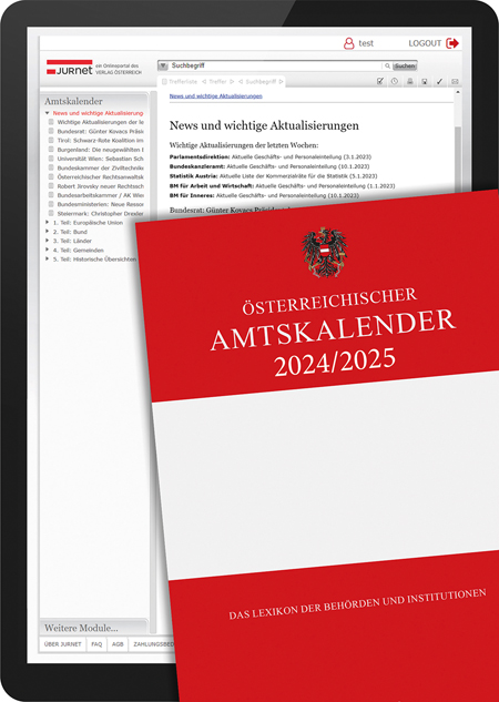 Österreichischer Amtskalender 2024/2025 BUCH und ONLINE